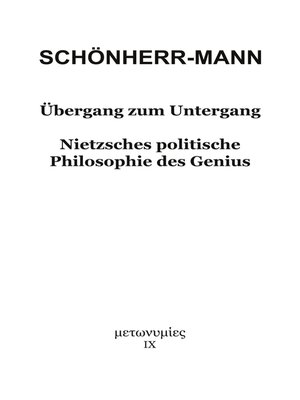 cover image of Übergang zum Untergang